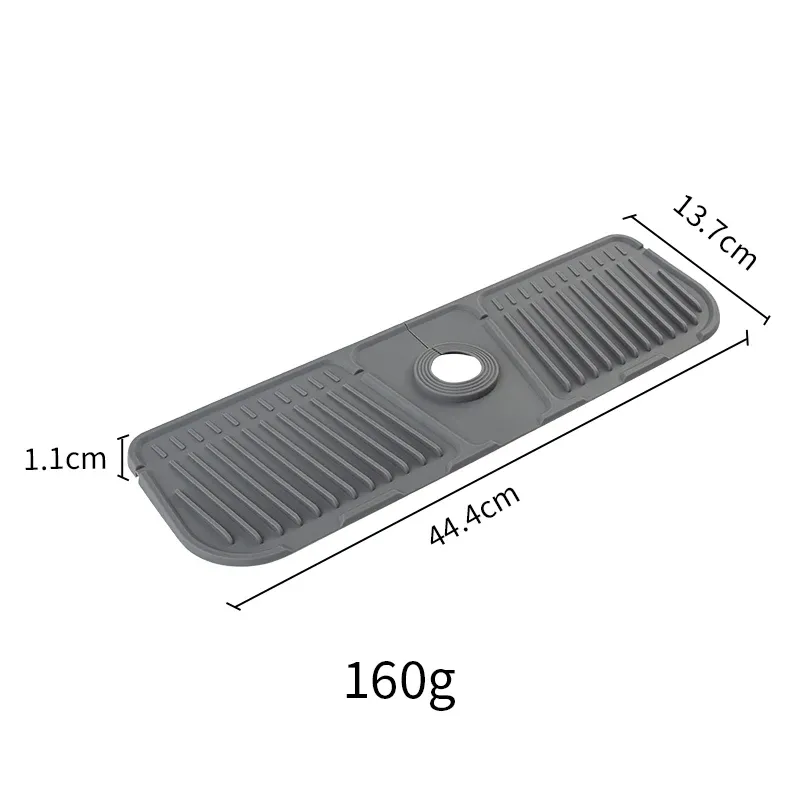 Tapis de robinet de cuisine en silicone, protège-évier anti-éclaboussures 10