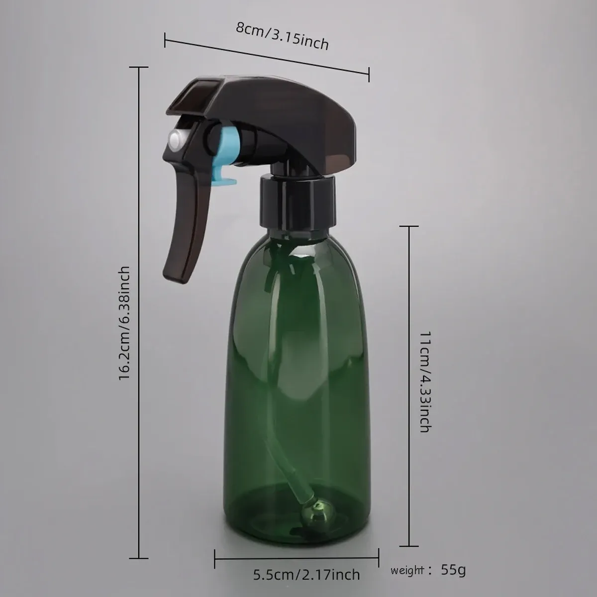 Pulvérisateur d'eau rechargeable à brume fine en plastique pour salon de coiffure, avec outils pour canette d'eau à roulement à billes 6