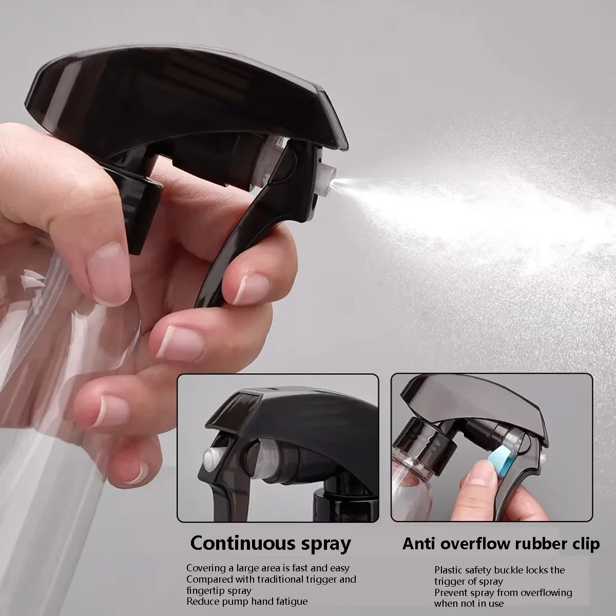 Détail du pulvérisateur d'eau pour coiffeur