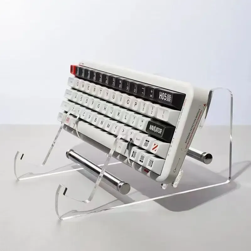 Support de clavier en acrylique transparent à plusieurs niveaux pour clavier mécanique 2