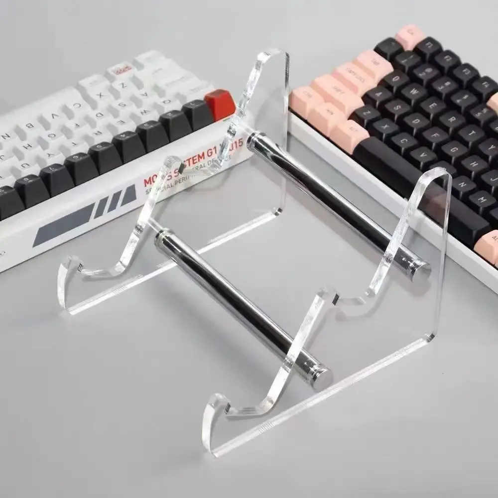 Support de clavier en acrylique transparent à plusieurs niveaux pour clavier mécanique