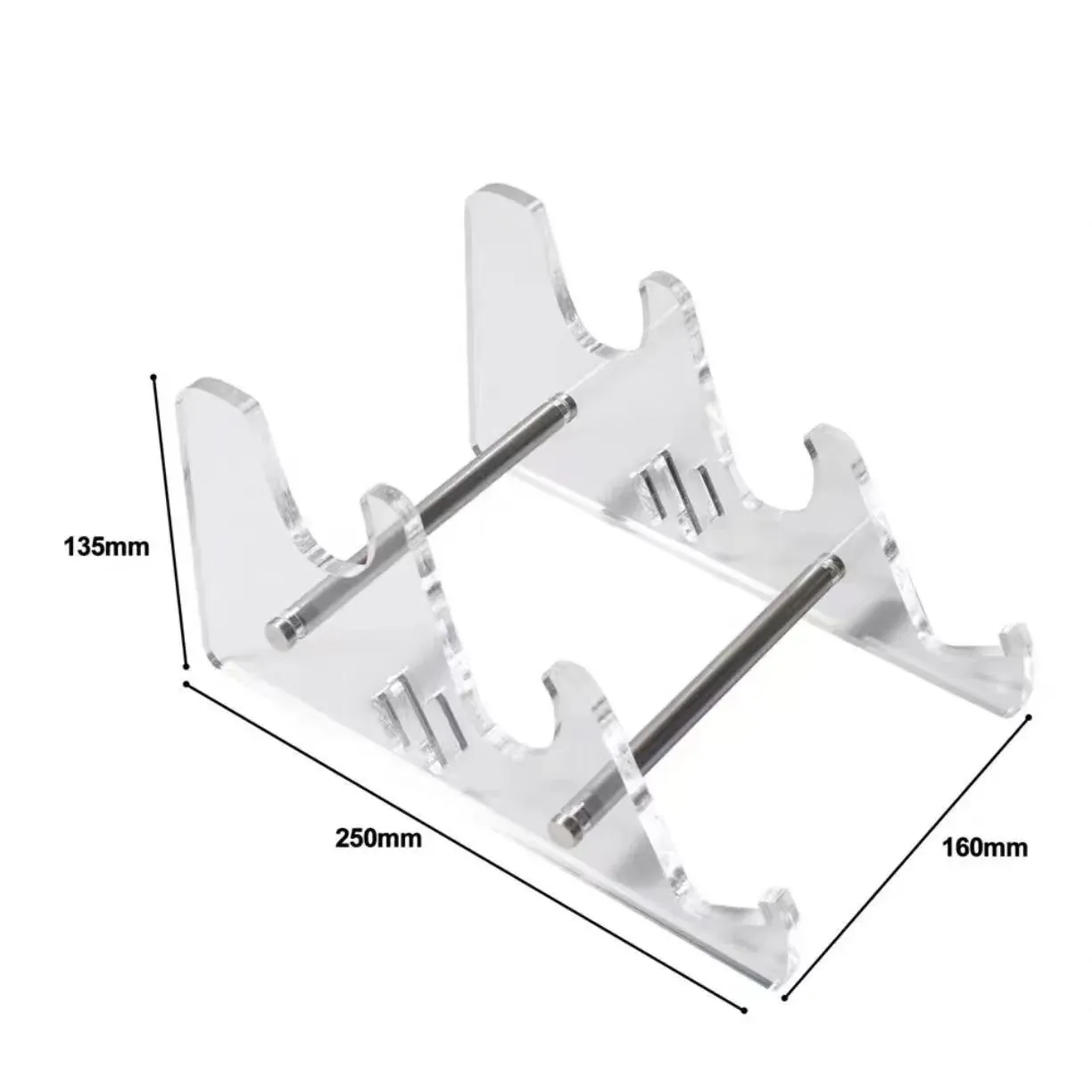 Support de clavier en acrylique transparent à plusieurs niveaux pour clavier mécanique 7