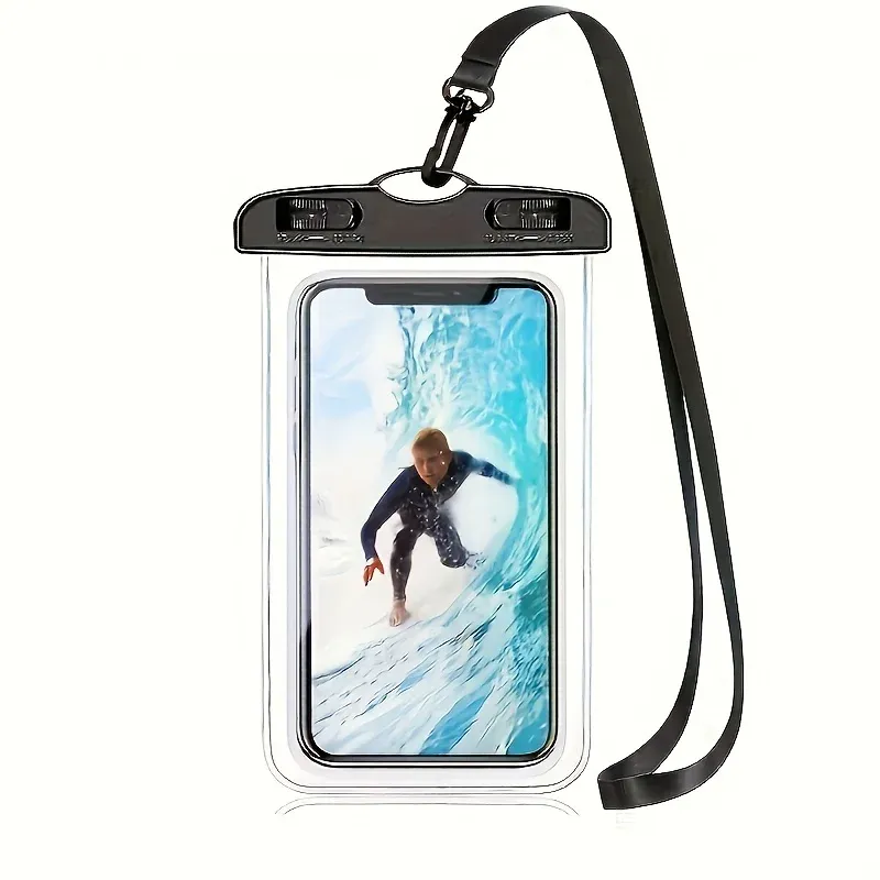 Pochette étanche universelle pour téléphone, étui transparent pour la plage, la plongée et le rafting 4