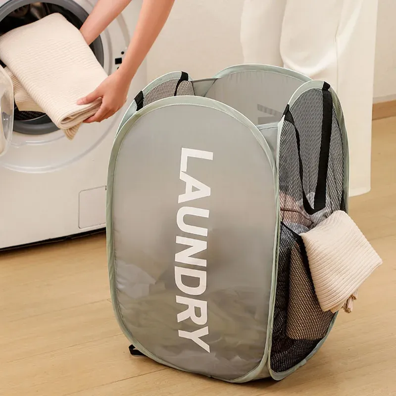 Panier à linge pliable Extra Large, finition et détails