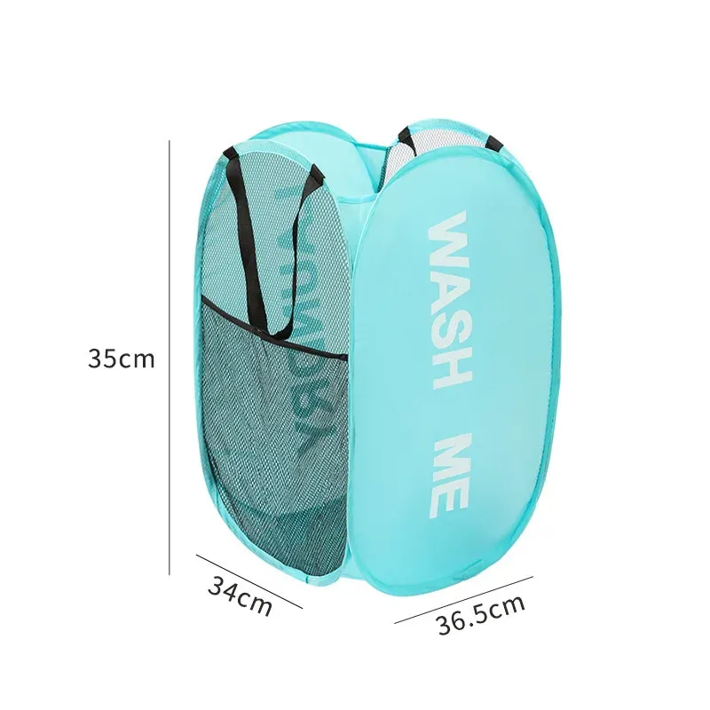 Panier à linge pliable extra large, organisateur de rangement épais et résistant pour salle de bain, dortoir et placard 10