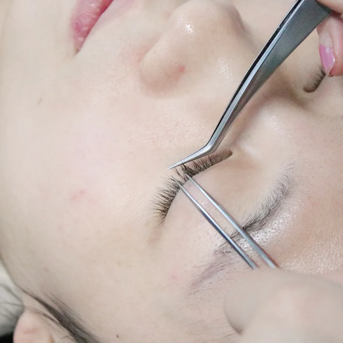 Pince à cils Brainbow de précision professionnelle, pour la pose d'extensions de cils fines, antistatique, à fermeture parfaite, 1 pièce / 2 pièces 4