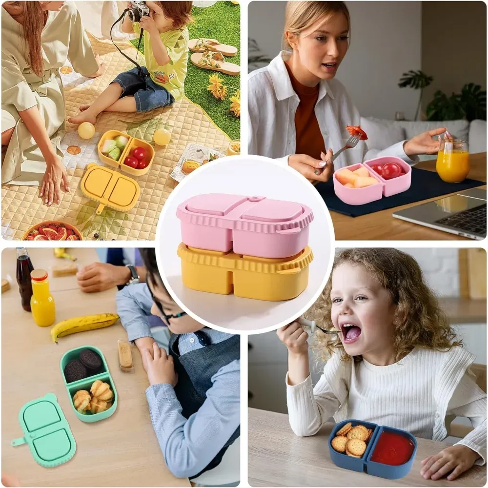 Boîte à collation en silicone, vue de détail