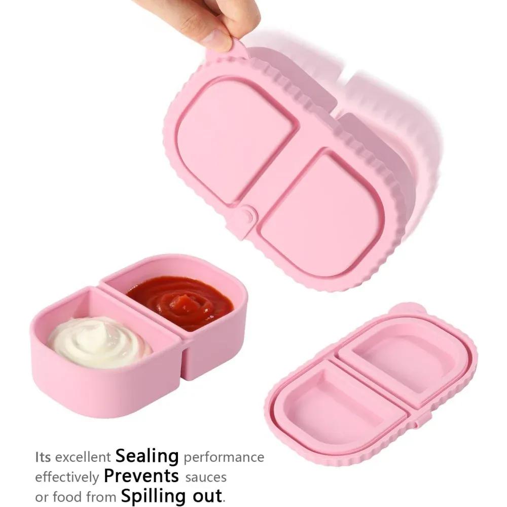 Boîte à collation en silicone, fermeture étanche