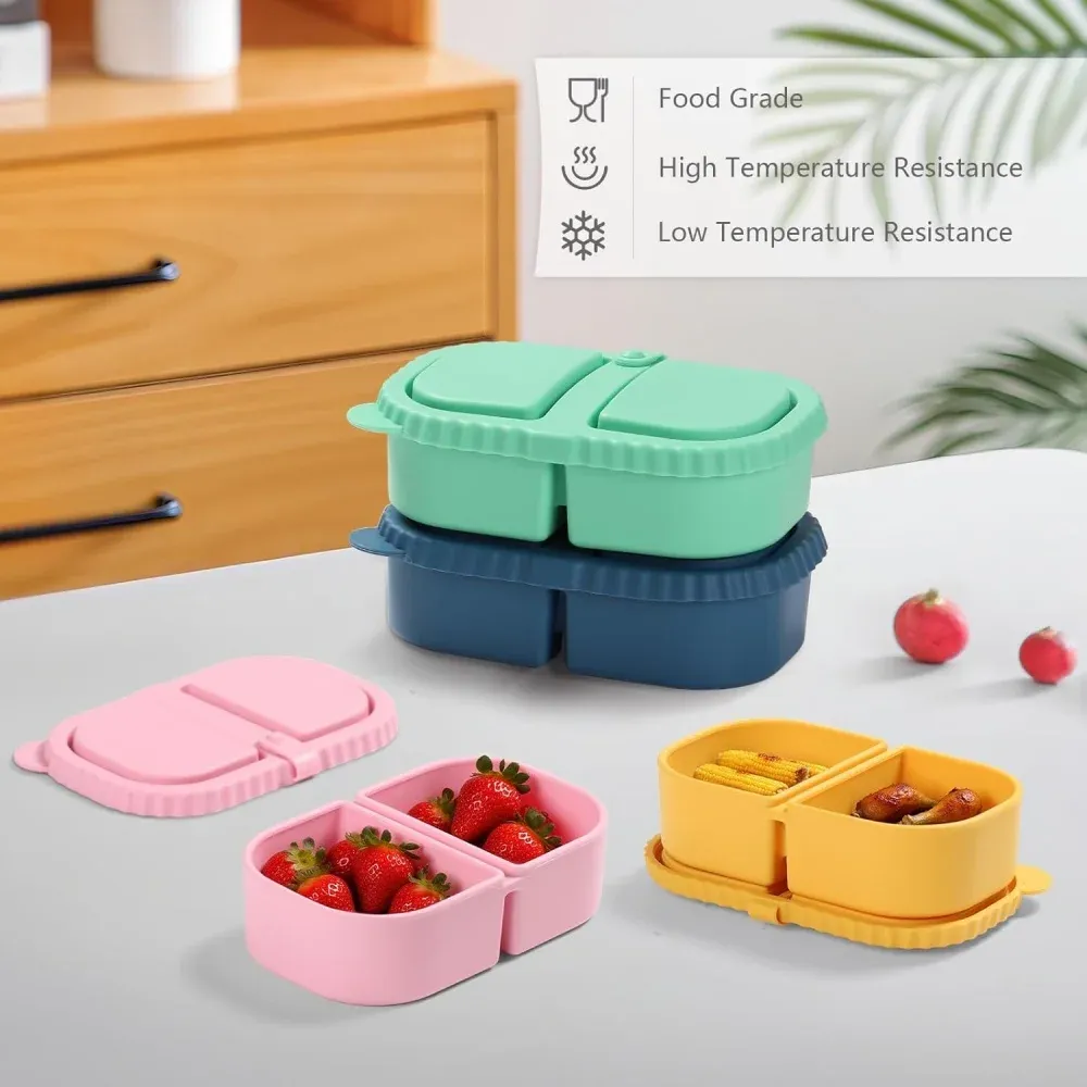 Boîte à collation en silicone, ambiance bureau