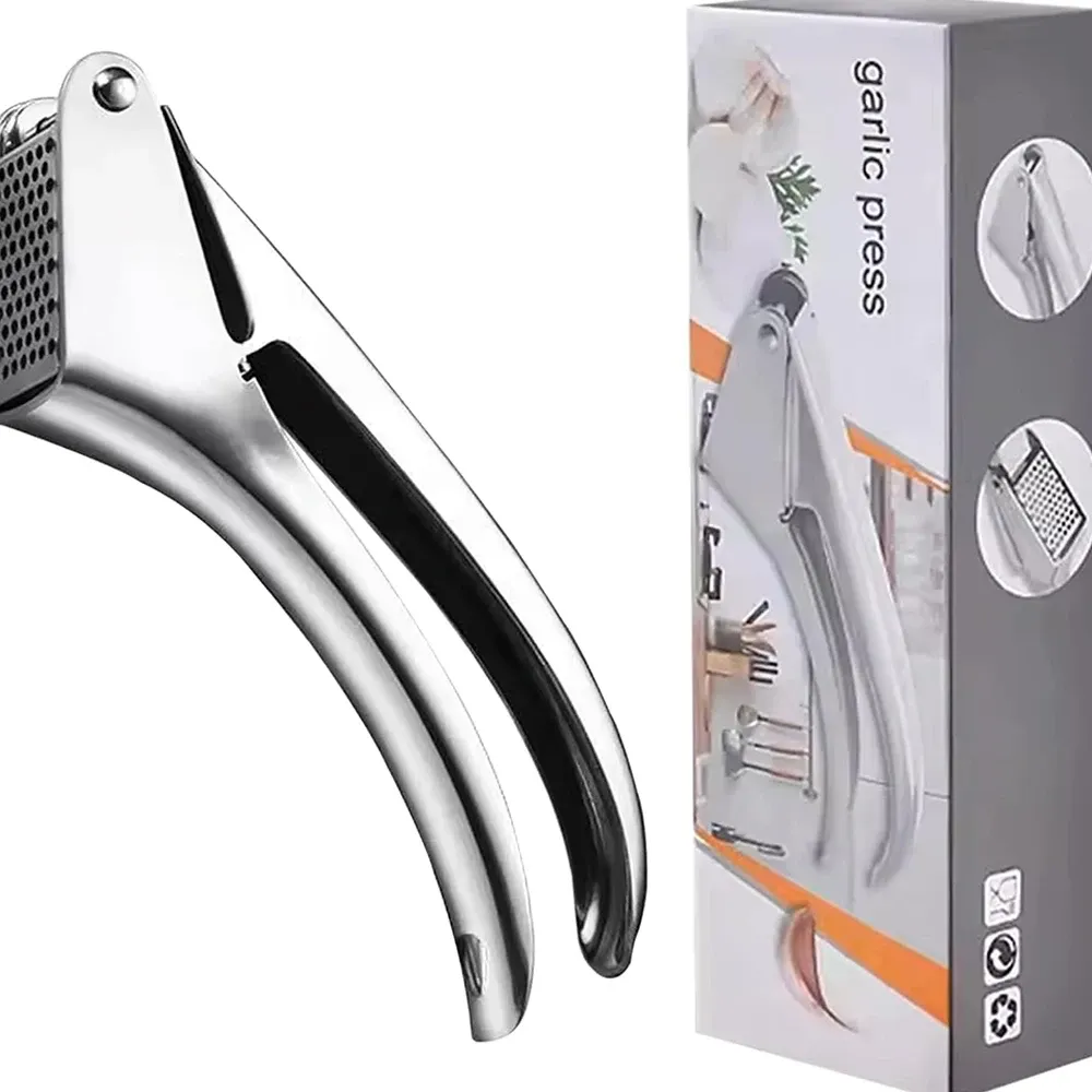 Presse-ail en acier inoxydable, accessoires
