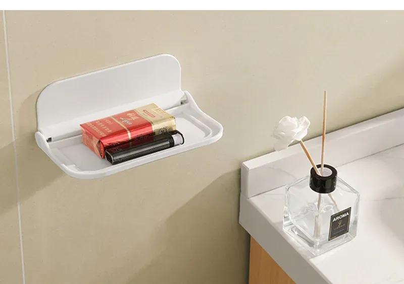 Détail de l'étagère murale pliable