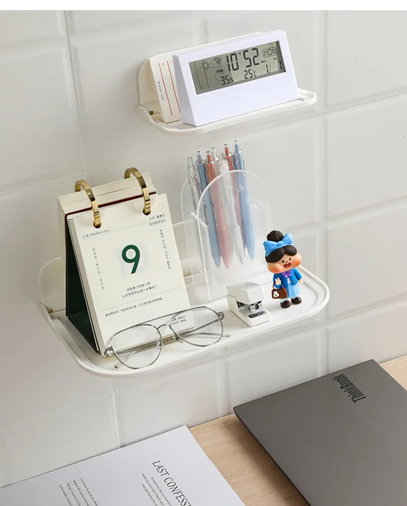 Étagère murale pliable, finition élégante