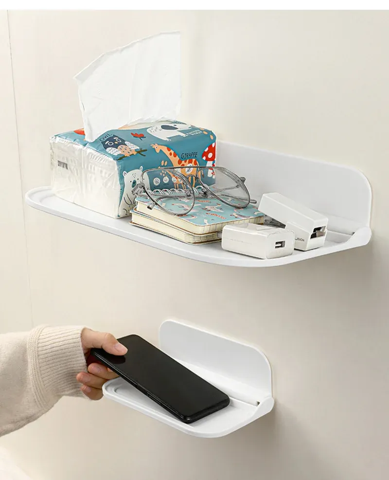 Étagère murale pliable, rangement pratique