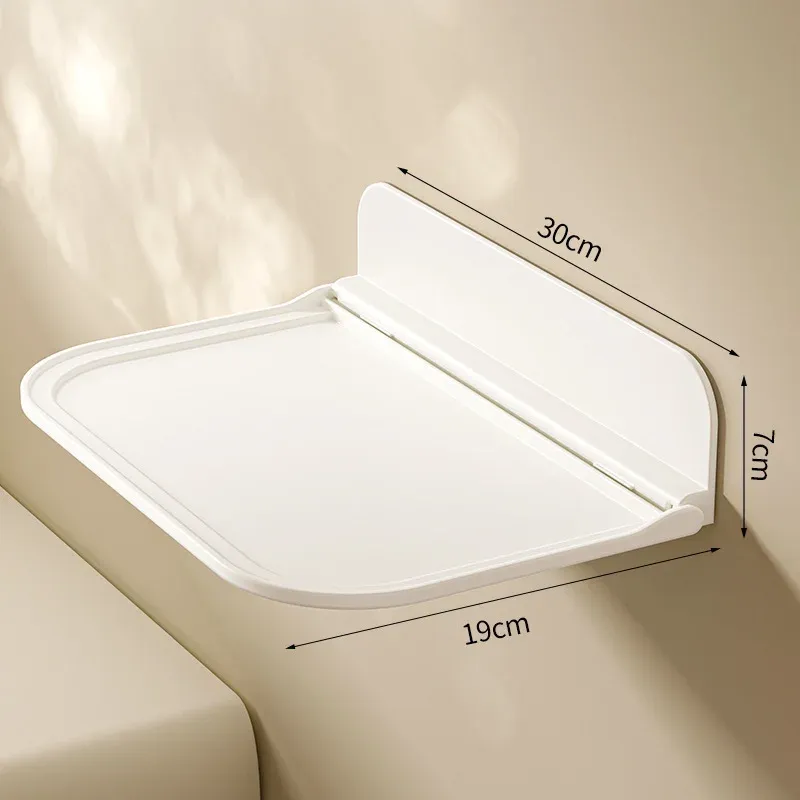 Étagère murale pliable sans perçage pour routeur Wi-Fi, téléphone et salle de bain 7