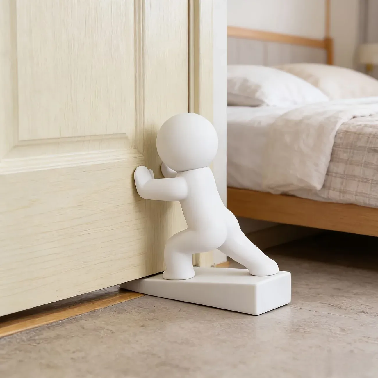Butée de porte décorative, détail du design