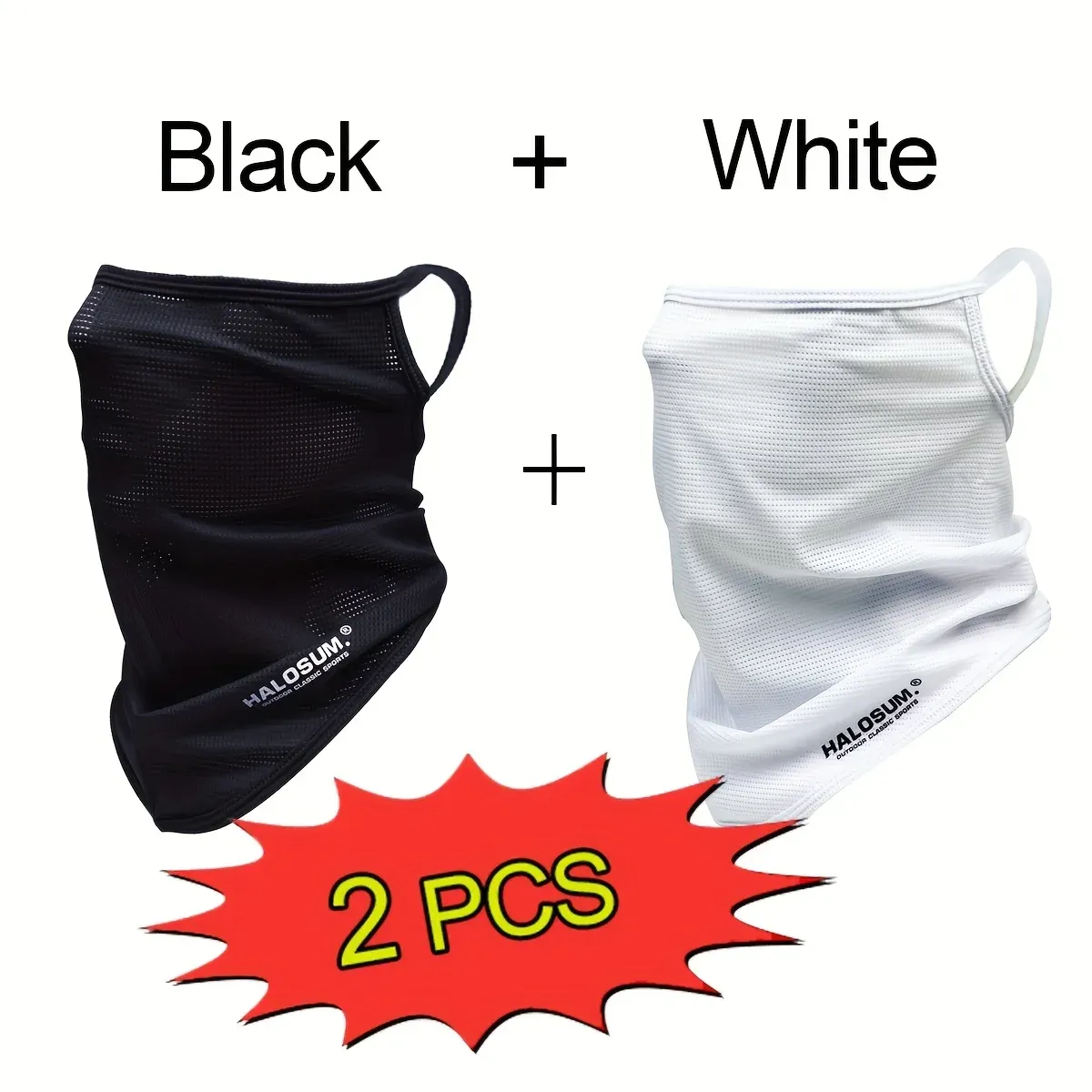 Masque en soie glacée respirant à séchage rapide, anti-UV, rafraîchissant et anti-humidité, pour le cyclisme, la pêche, la randonnée et la course à pied - Image 1