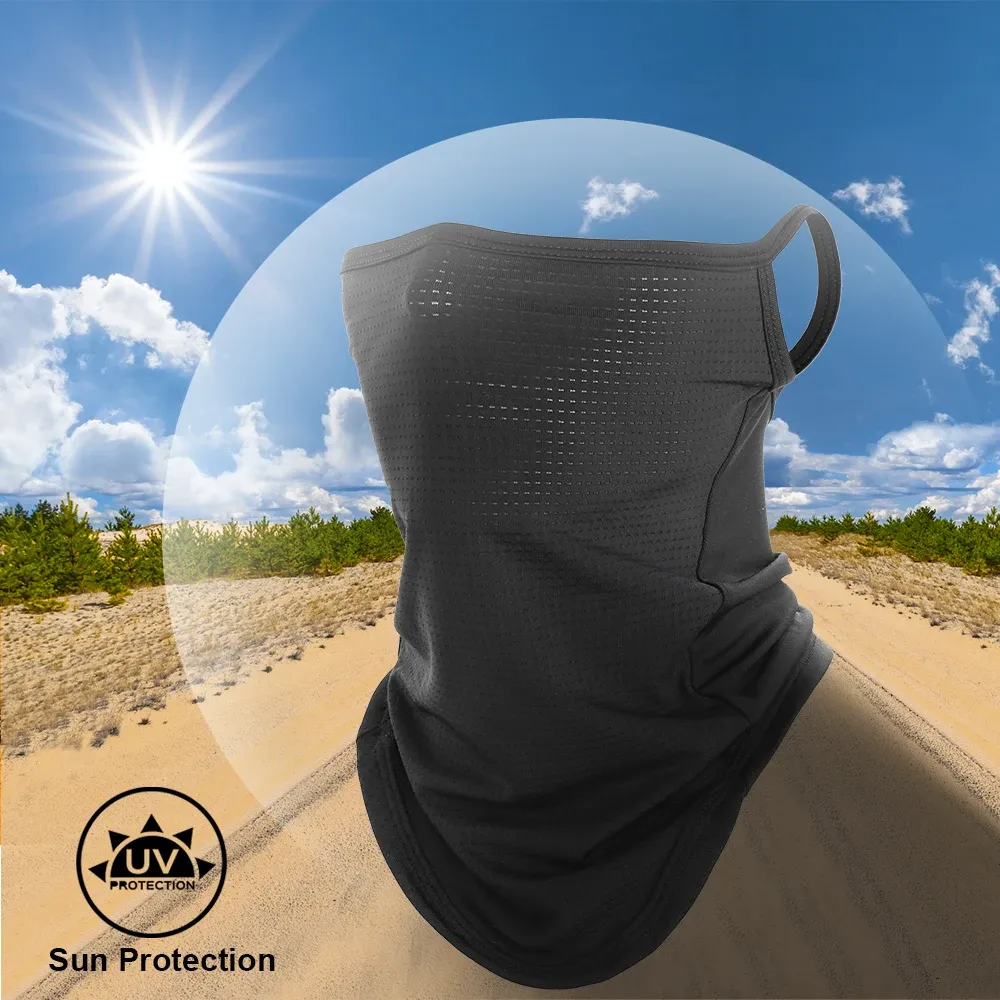 Masque en soie glacée respirante, vue de face