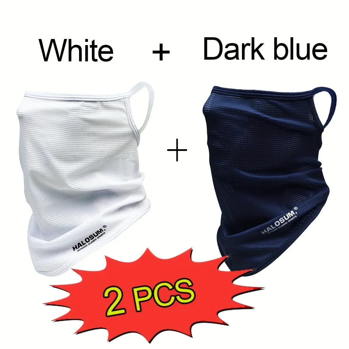 Masque en soie glacée respirant à séchage rapide, anti-UV, rafraîchissant et anti-humidité, pour le cyclisme, la pêche, la randonnée et la course à pied 10