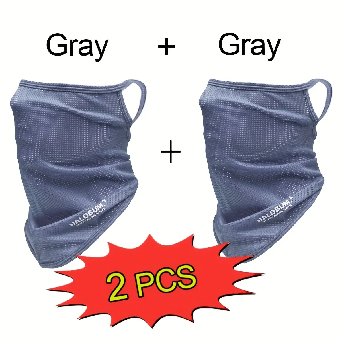 Masque en soie glacée respirant à séchage rapide, anti-UV, rafraîchissant et anti-humidité, pour le cyclisme, la pêche, la randonnée et la course à pied 8
