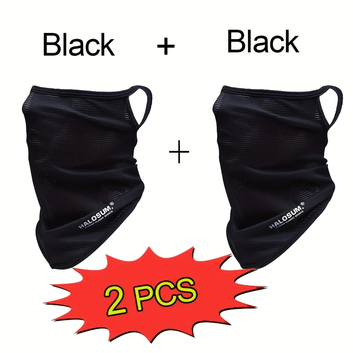 Masque en soie glacée respirant à séchage rapide, anti-UV, rafraîchissant et anti-humidité, pour le cyclisme, la pêche, la randonnée et la course à pied 7