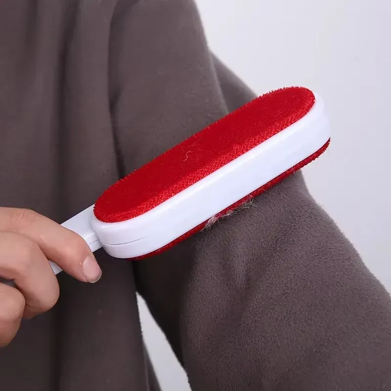 Rouleau anti-peluches autonettoyant double face pour poils d'animaux, idéal pour retirer les poils de chien et de chat du canapé, des tapis et des vêtements