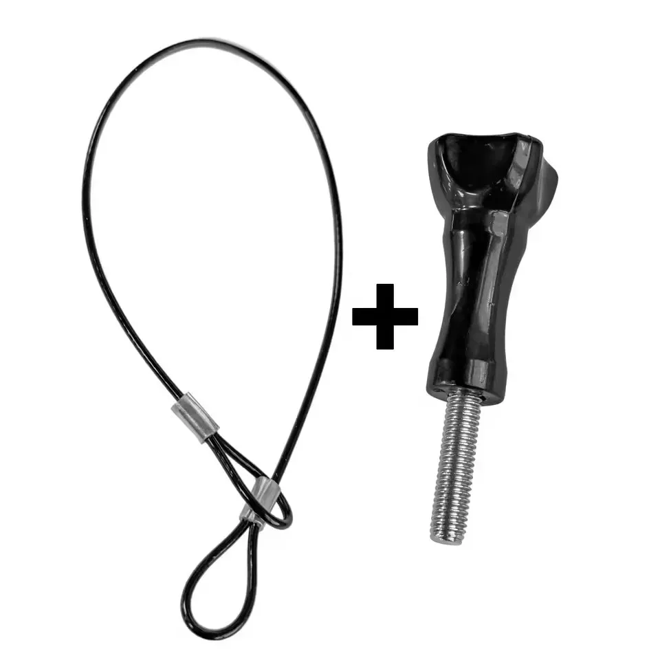 Caméra portable anti-perte avec corde de sécurité en câble d'acier inoxydable, lanière pour GoPro 13, 12, Insta360 X5, X4, X3, DJI Action 4 et Pocket 3 8