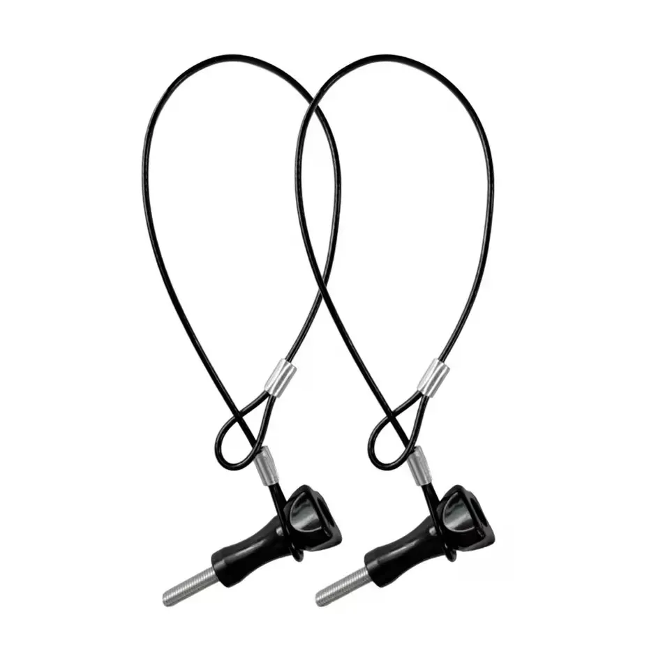 Caméra portable anti-perte avec corde de sécurité en câble d'acier inoxydable, lanière pour GoPro 13, 12, Insta360 X5, X4, X3, DJI Action 4 et Pocket 3 7