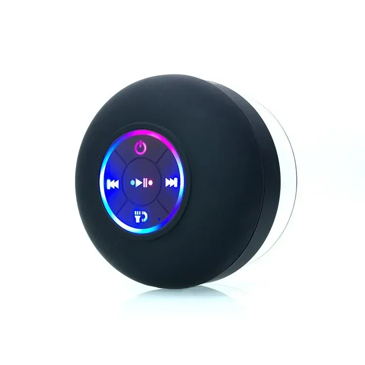 Lumière LED étanche IPX4 avec enceinte Bluetooth portable pour extérieur, fixation par grande ventouse 9
