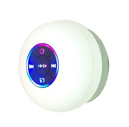 Lumière LED étanche IPX4 avec enceinte Bluetooth portable pour extérieur, fixation par grande ventouse 8