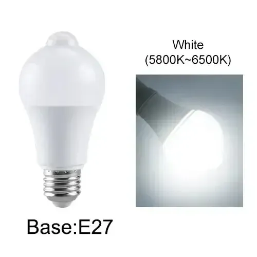 Ampoule LED à détecteur de mouvement PIR E27 / B22 – Activation automatique du crépuscule à l'aube – Usage intérieur et extérieur 9
