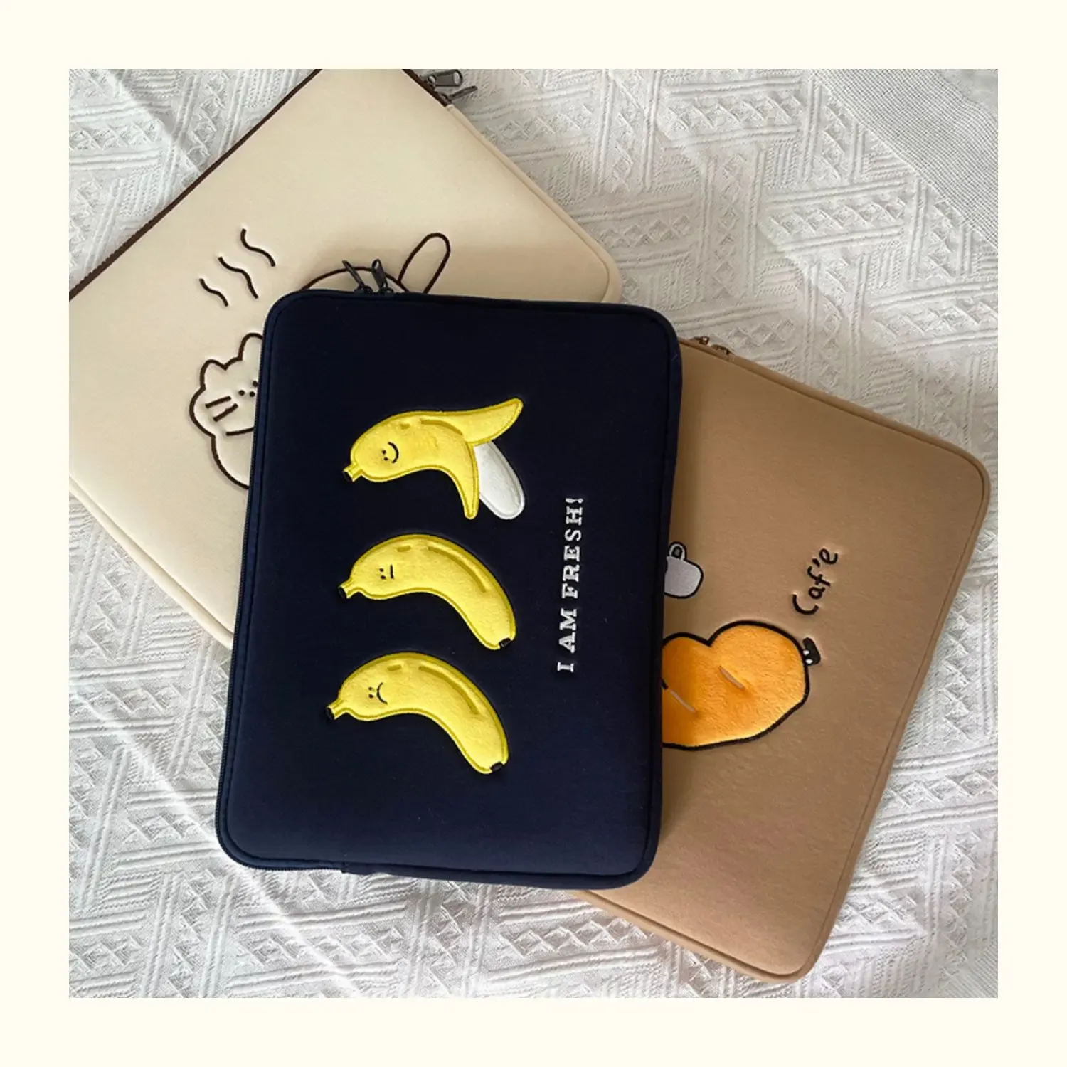 Pochette ordinateur portable en situation