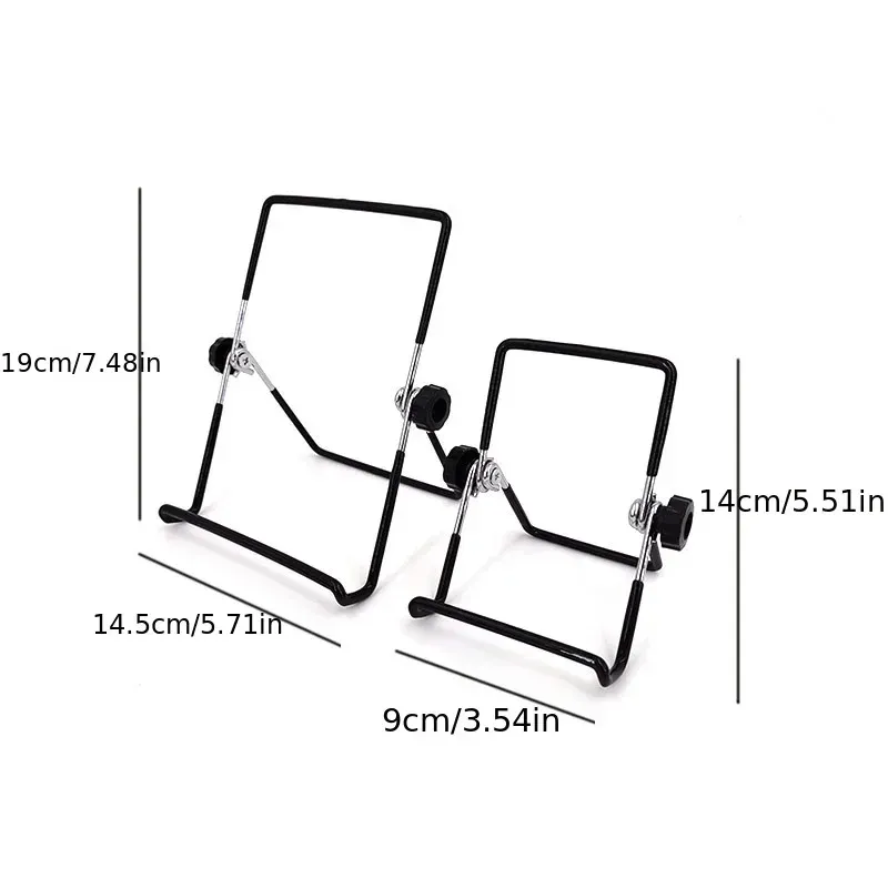 Support de tablette portable en métal pliable et flexible, support de bureau universel pour iPad, iPhone, Samsung et Huawei, idéal pour le travail, la maison et les voyages 3