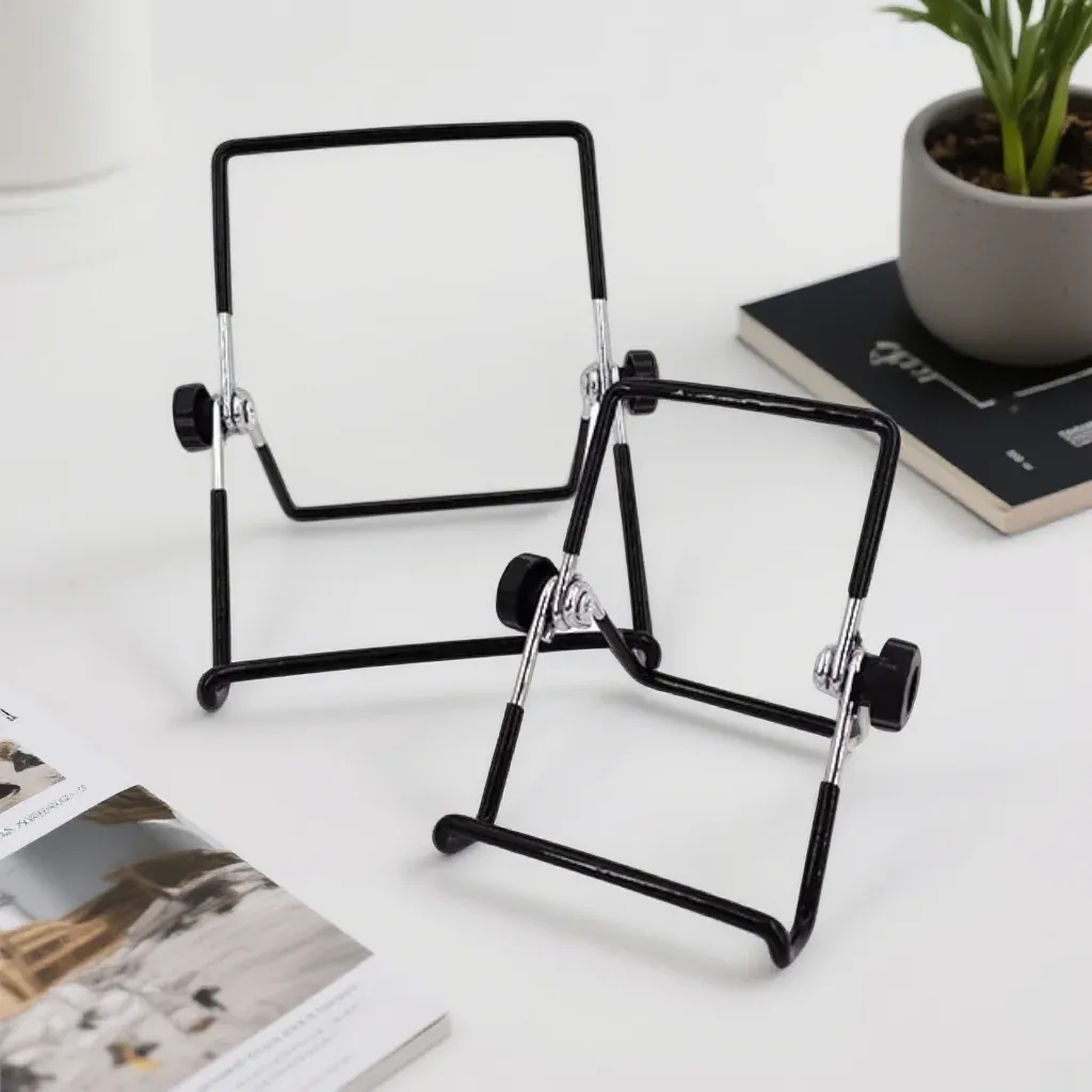 Support de tablette portable en métal pliable et flexible, support de bureau universel pour iPad, iPhone, Samsung et Huawei, idéal pour le travail, la maison et les voyages
