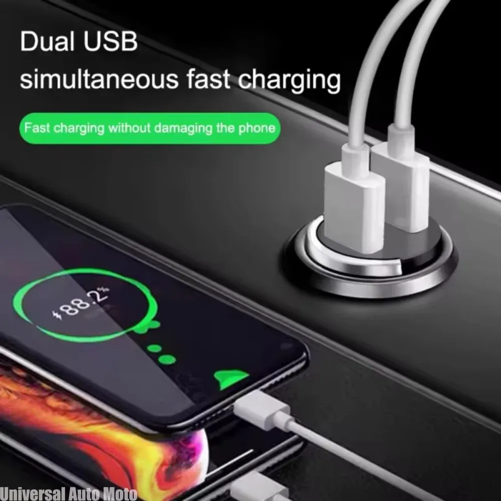 Chargeur de voiture rapide 200 W USB-C PD et QC 3.0 pour iPhone, Xiaomi, Samsung et Huawei 2