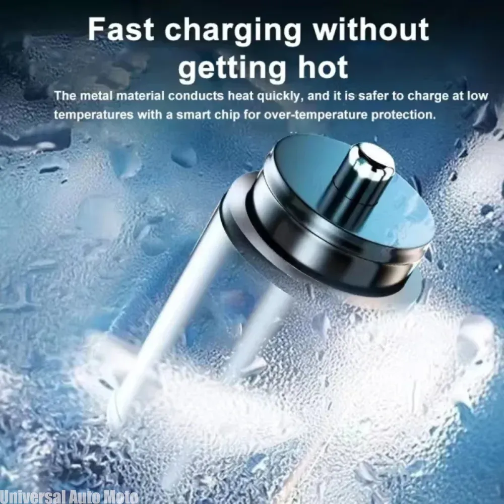Chargeur de voiture rapide 200 W USB-C PD et QC 3.0 pour iPhone, Xiaomi, Samsung et Huawei 4