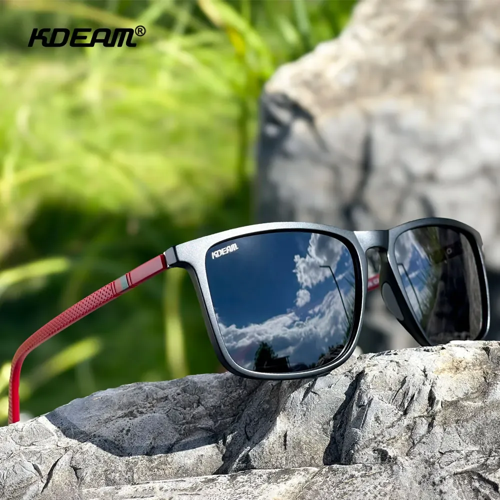 Lunettes de soleil polarisées KDEAM XL pour hommes, photochromiques, idéales pour la conduite et les grands visages