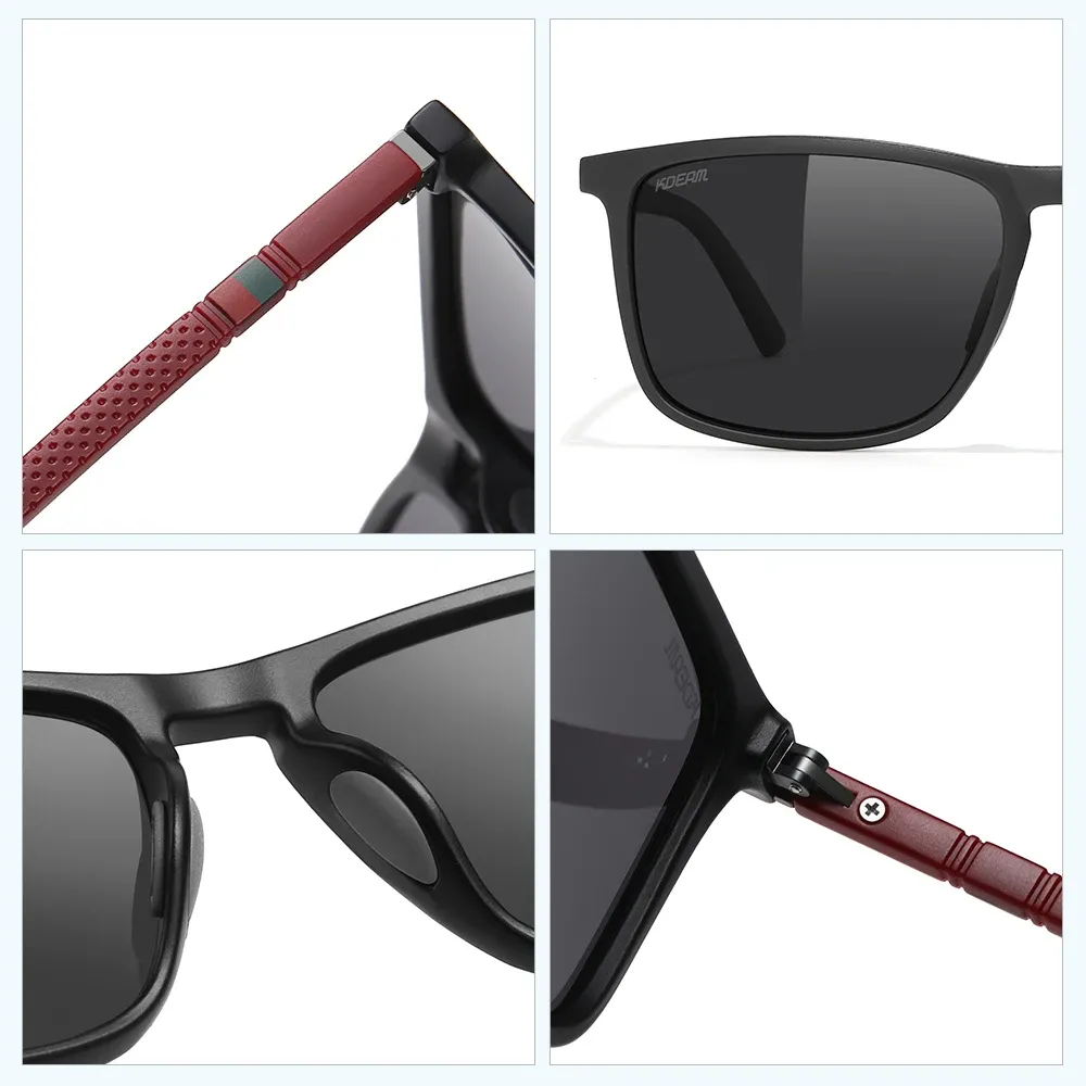Lunettes de soleil polarisées KDEAM XL pour hommes, photochromiques, idéales pour la conduite et les grands visages 5