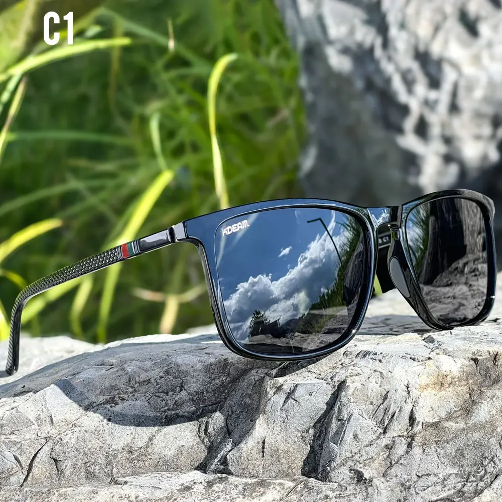 Lunettes de soleil polarisées KDEAM XL pour hommes, photochromiques, idéales pour la conduite et les grands visages 11