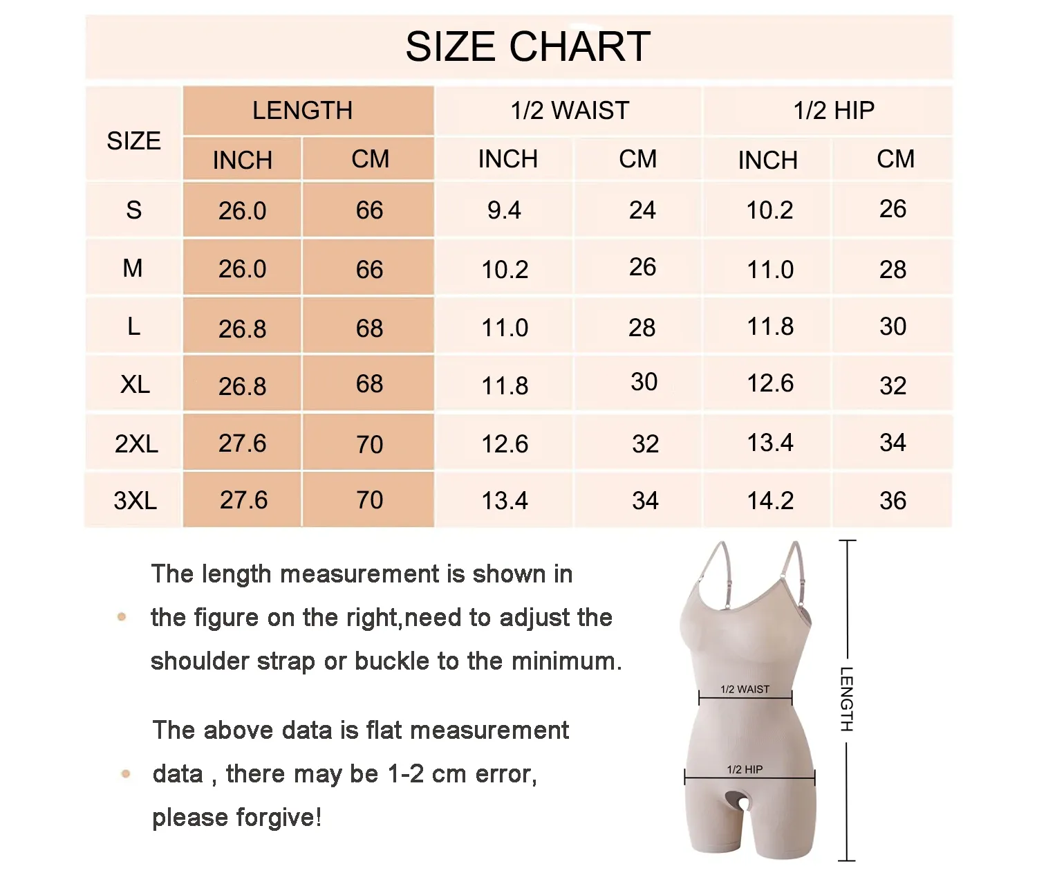 Body sculptant pour femme, vue d'ensemble de la silhouette