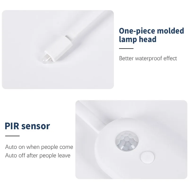 Lampe de toilette fixée sur une cuvette