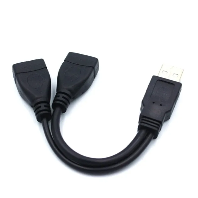 Câble séparateur USB 2.0 en Y, finition soignée