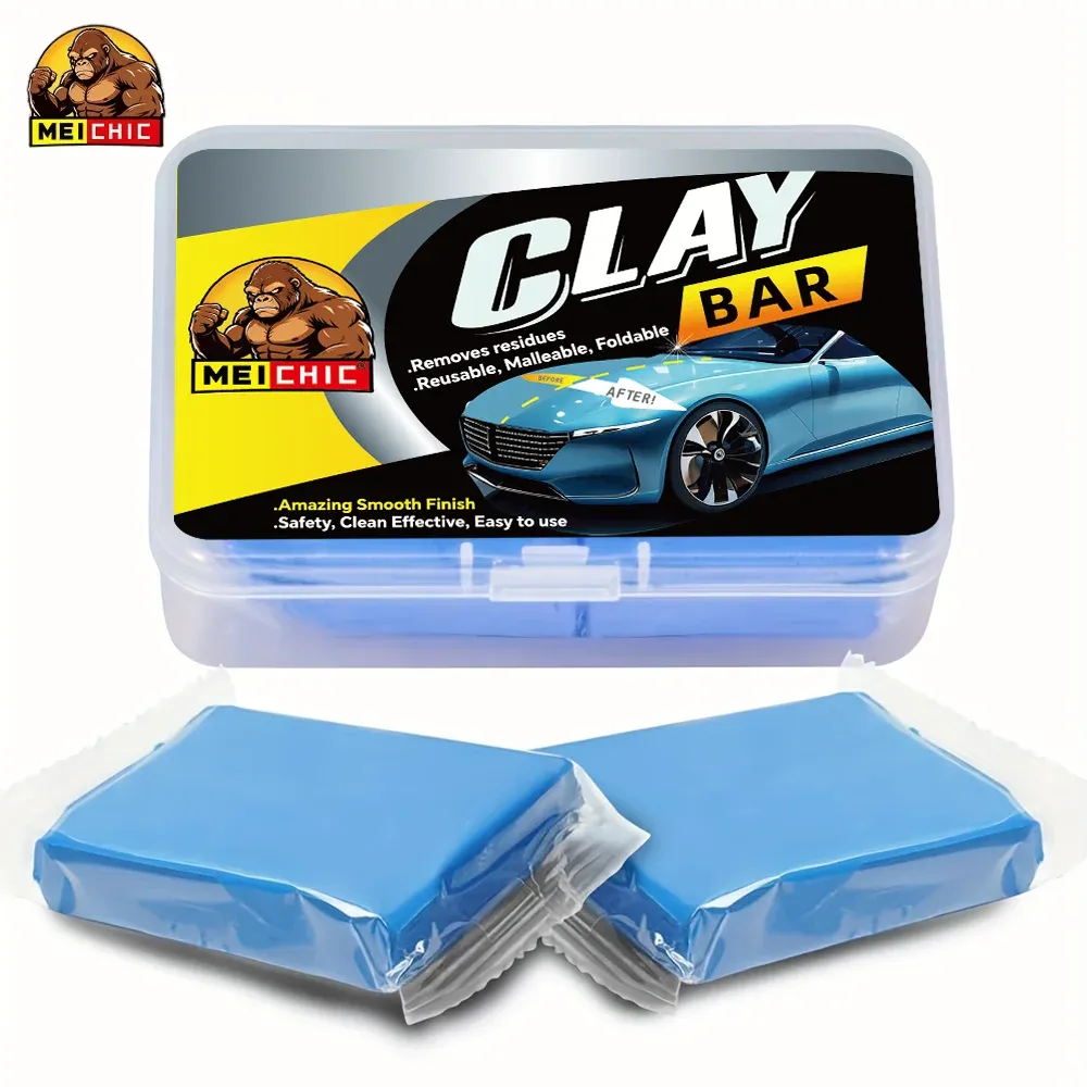 Barre d'argile de nettoyage sans rayures pour automobile (2 x 50 g) : voiture, camion, yacht et verre 7