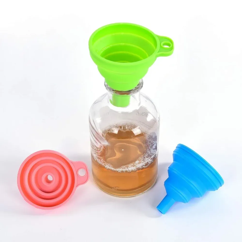 Entonnoirs pliables en silicone