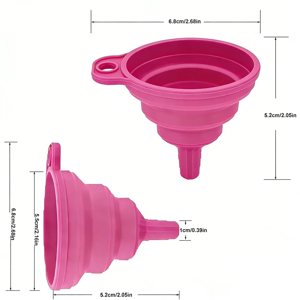 Entonnoirs pliables en silicone