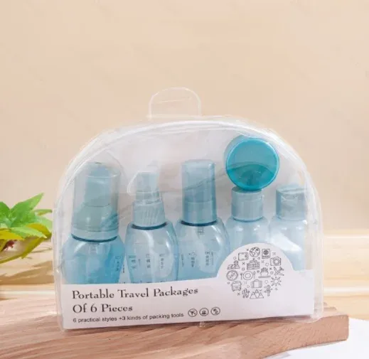 6 flacons vaporisateurs portables de voyage 5 ml, set de flacons de parfum rechargeables à remplissage par le bas et amorçage automatique 8