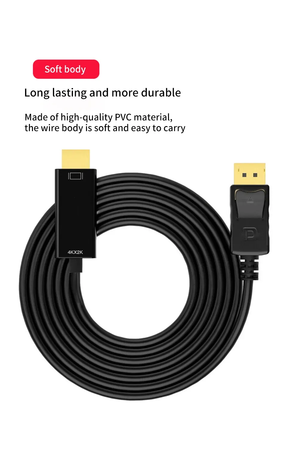 Câble adaptateur DisplayPort vers HDMI, détail 11