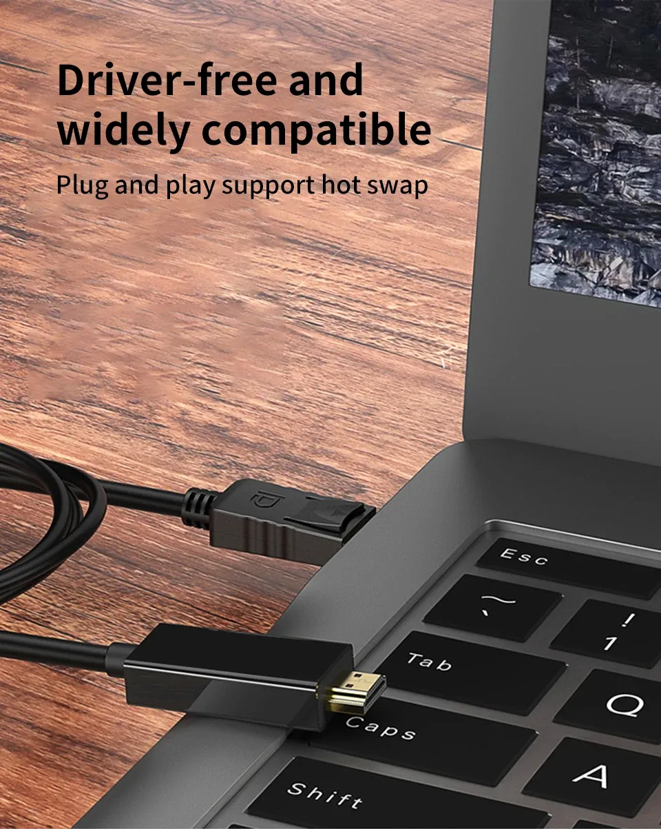Câble adaptateur DisplayPort vers HDMI, détail 14