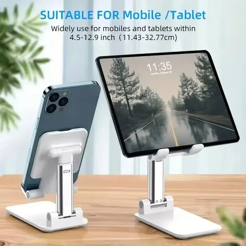 Support de téléphone et tablette de bureau pliable et réglable, compatible iPhone, iPad et Xiaomi 5