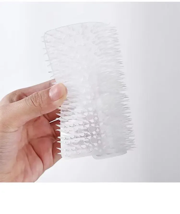 Brosse en silicone en situation d'utilisation