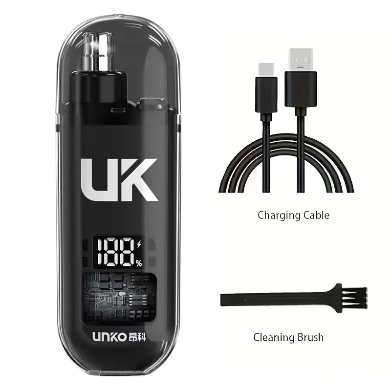 Tondeuse nez et oreilles rechargeable USB pour homme, silencieuse et lavable 9